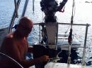 Outboard engine maintenance: It has been said that cruising is no more than constantly repairing stuff in tropical settings, could be worse. 